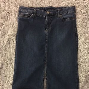 Cute Junior Jean Skirt With Little Slit